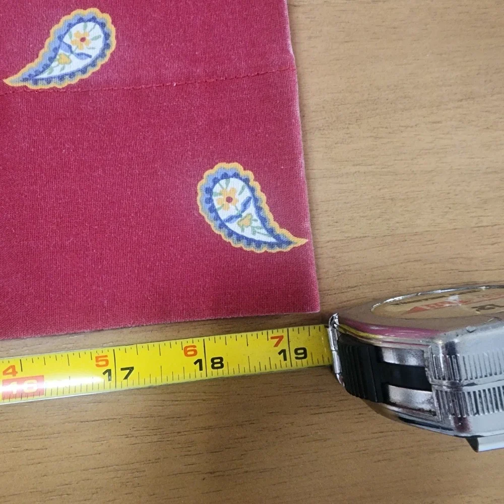 Dan River Single Red‎ Paisley Pillowcase Vintage 90's Trending